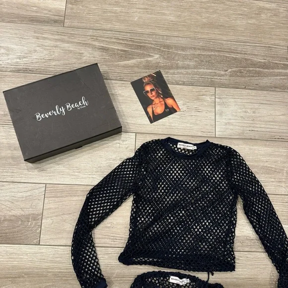 BEVERLY BEACH CAMILLE Cover up Navy Size small - Picture 6 of 14